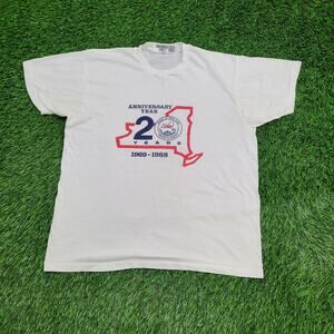 Vintage 1988 New-York Police-Olympics Shirt Medium 20x24 White
